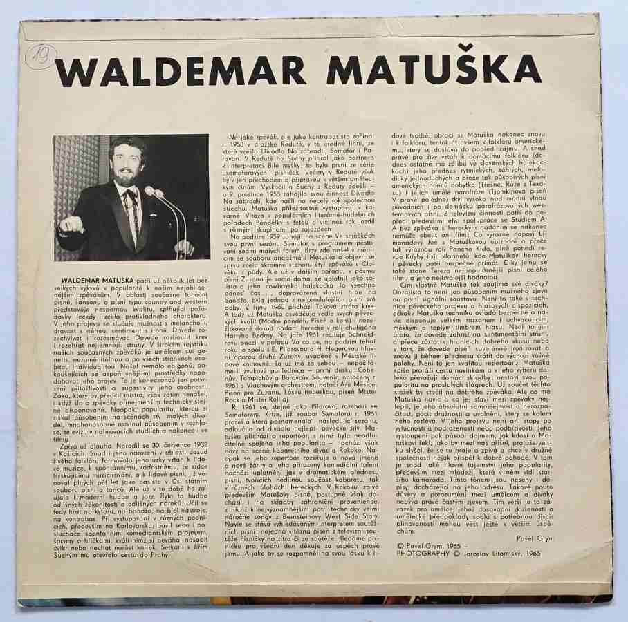 LP WALDEMAR MATUŠKA 1965