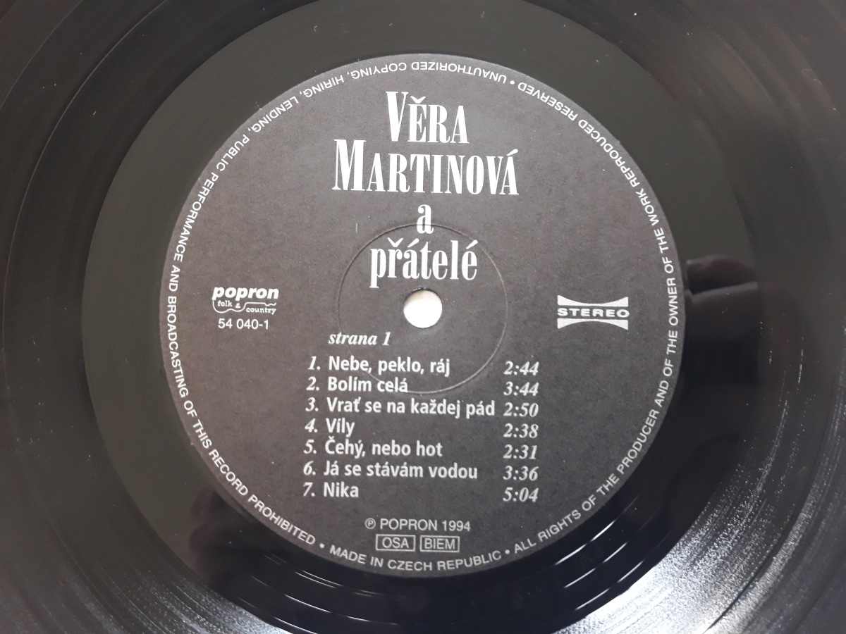 LP VĚRA MARTINOVÁ A PŘÁTELÉ