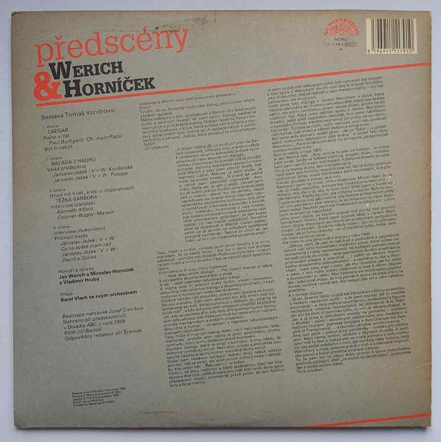 LP Werich & Horníček - PŘEDSCÉNY  