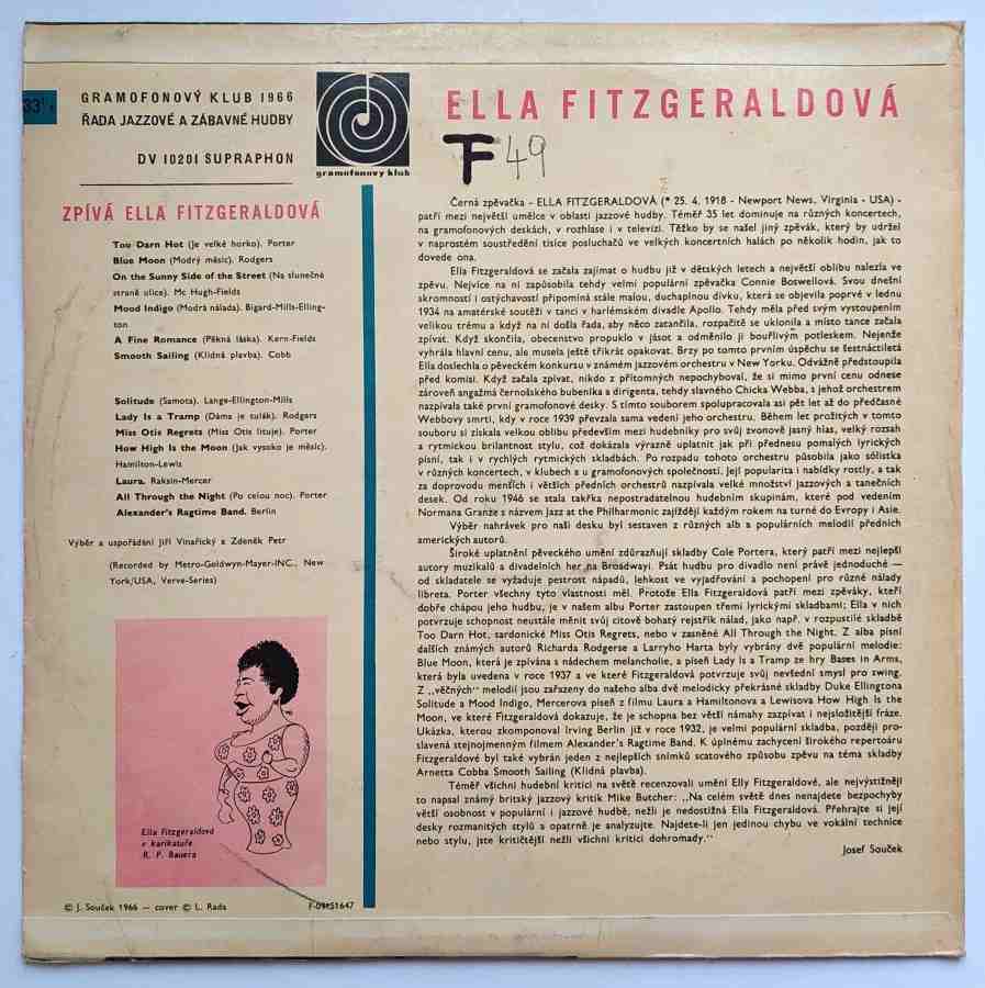 LP Ella Fitzgerald - Zpívá Ella Fitzgerald 