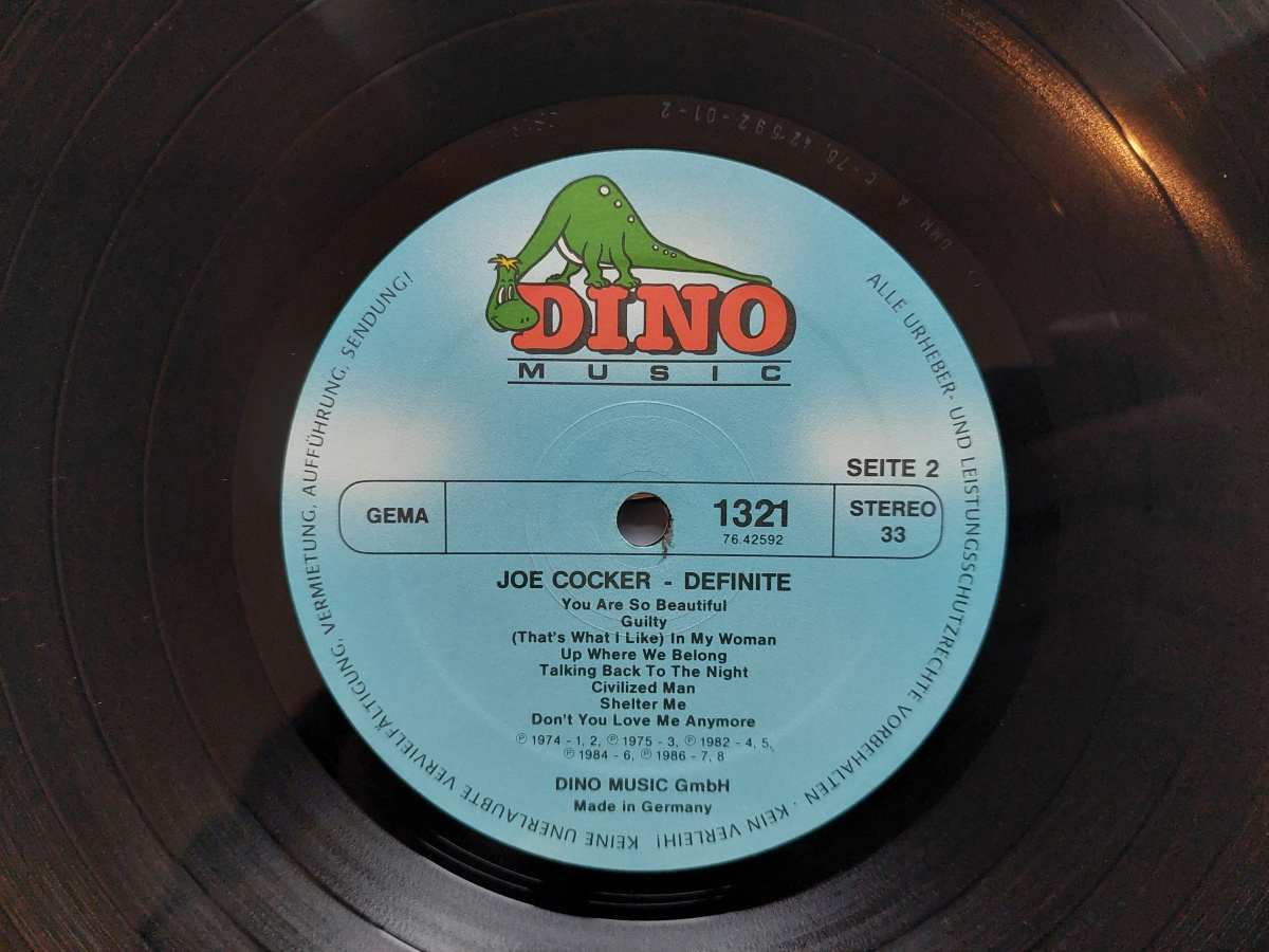 LP JOE COCKER - DEFINITE 1964-1986
