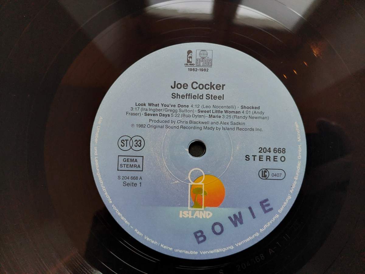 LP Joe Cocker - Sheffield steel
