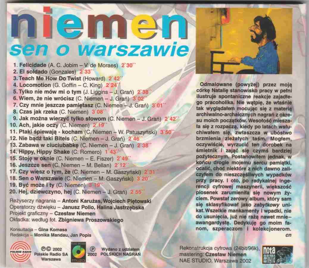 CD CZESLAW NIEMEN - SEN O WARSZAWIE