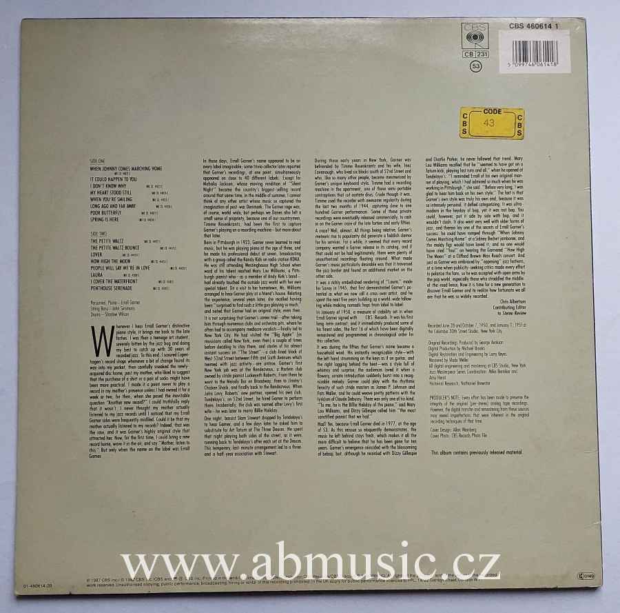 LP Erroll Garner - Long Ago And Far Away