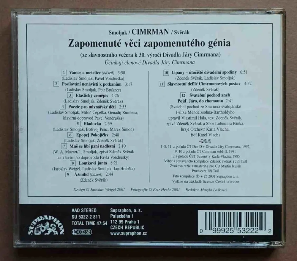 CD Cimrman - Zapomenuté věci zapomenutého génia