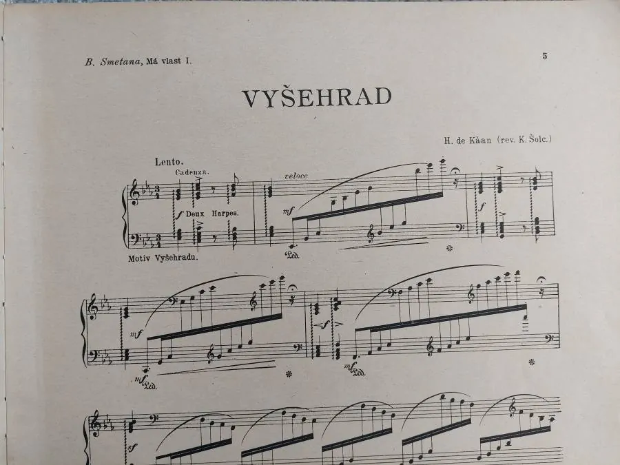 Bedřich Smetana - Má vlast noty