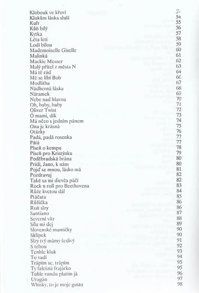 Zlaté hity 4 zpěvník 