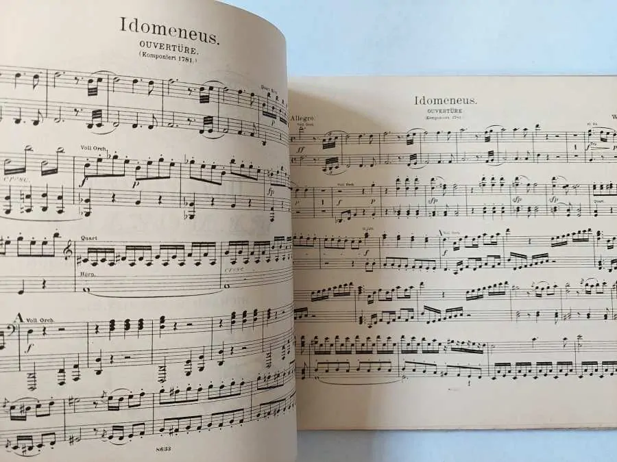 Mozart Ouvertüren Předehry pro 4 ruce