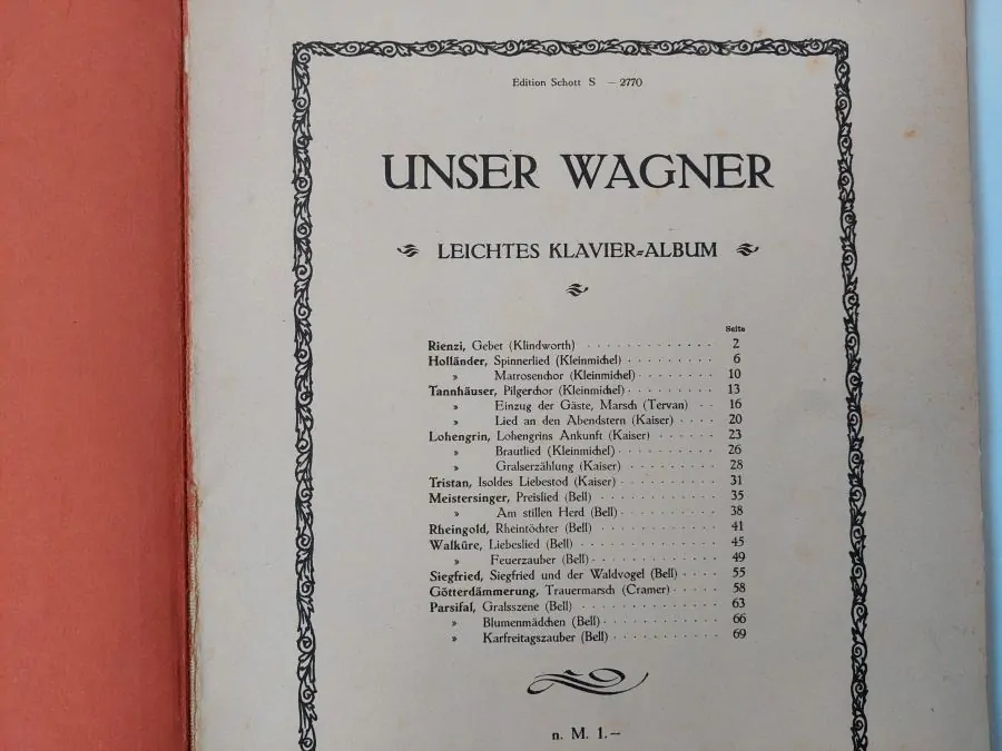 Unser Wagner - Leichtes klavier album