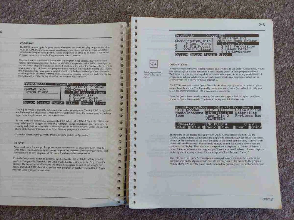 Kurzweil K2000 Návod uživatelský manuál