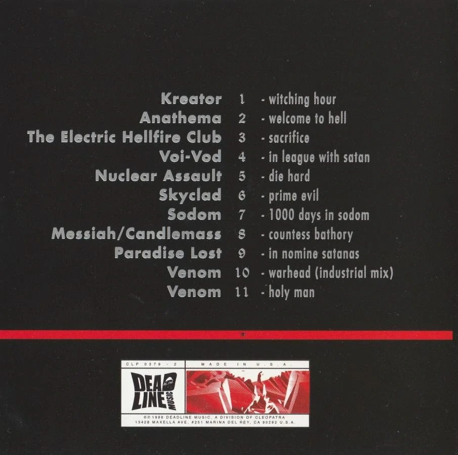 CD A Tribute To Venom KREATOR , ANATHEM , SODOM ...