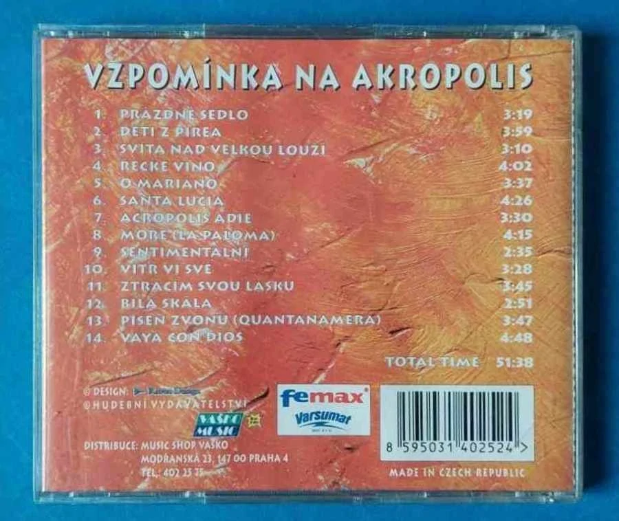 CD Vzpomínka na Akropolis