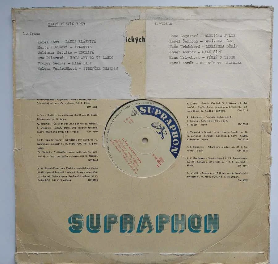 LP Zlatý slavík 1969