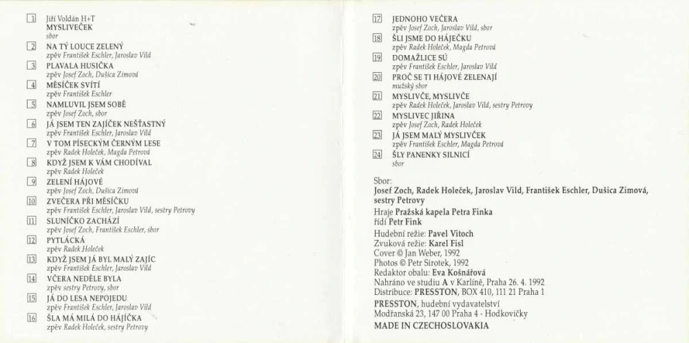 CD Poslední leč - Velká směs mysliveckých písní