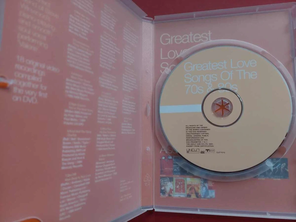 DVD Greatest Love Songs Of The 70s & 80s