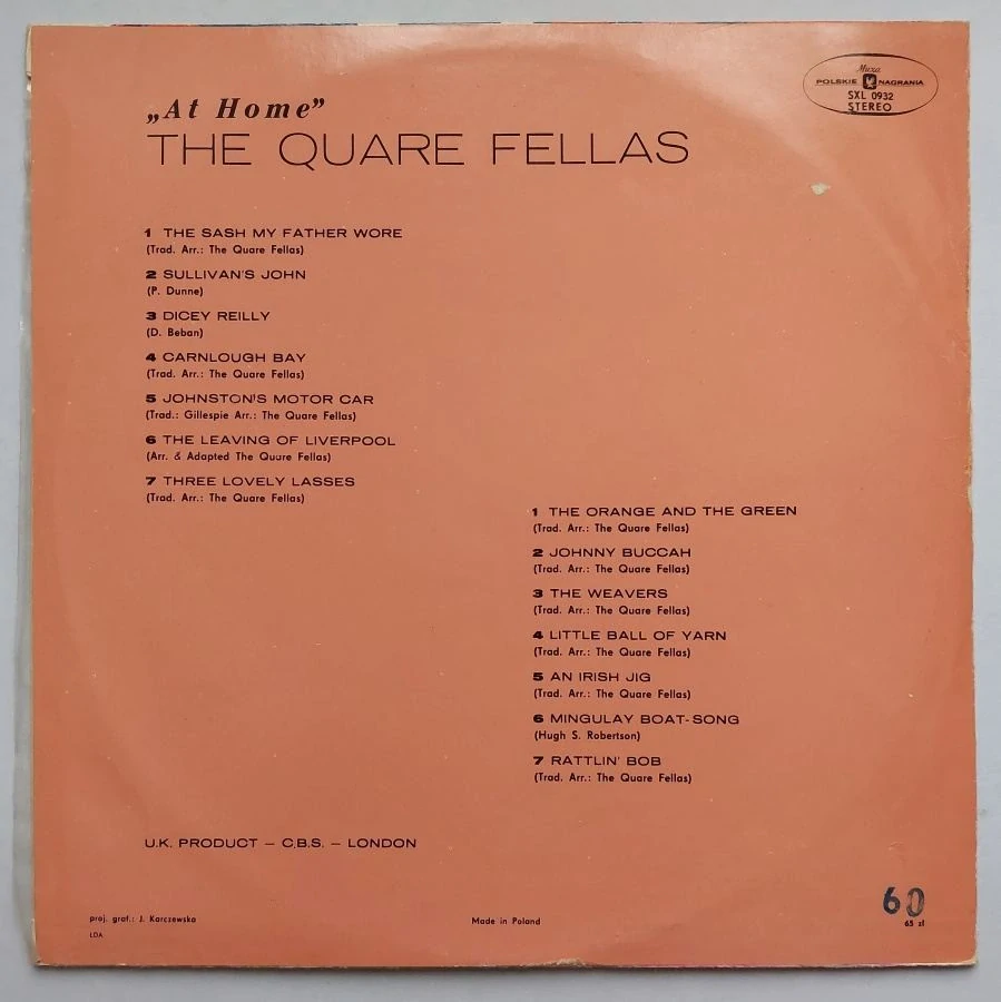 LP The Quare Fellas - At Home