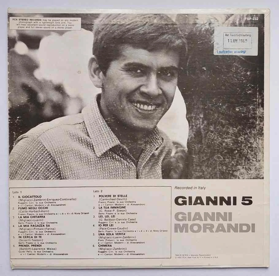 LP Gianni Morandi - Gianni 5