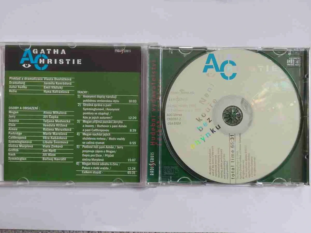 CD Agatha Christie - Není kouře bez ohýnku
