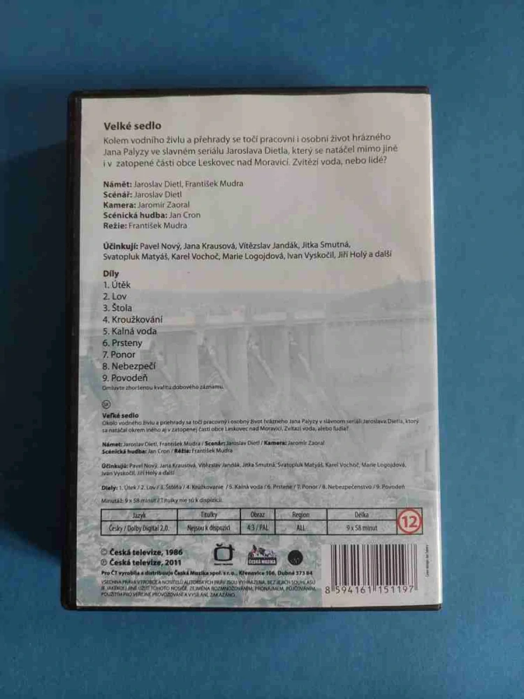 DVD VELKÉ SEDLO RARE!