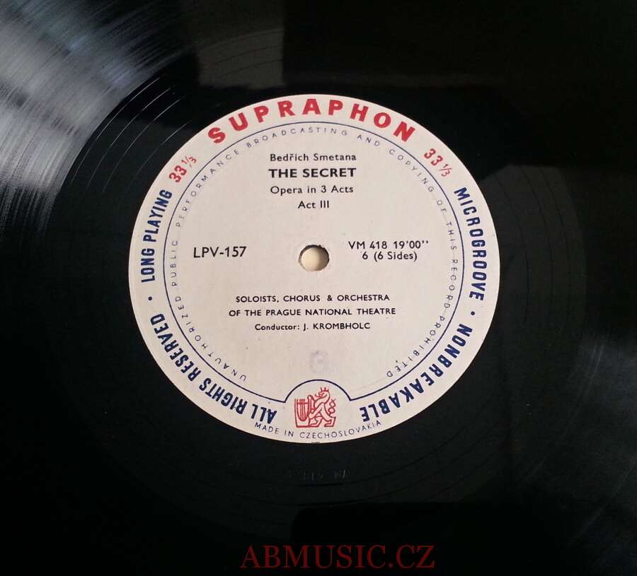 LP Bedřich Smetana - Tajemství - 3LP BOX / 3 Vinyl