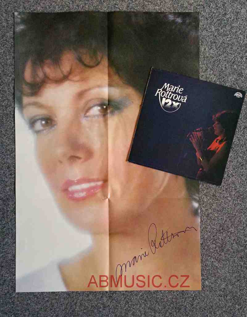 LP 12 x Marie Rottrová - Lásko, voníš deštěm ...+ PLAKÁT