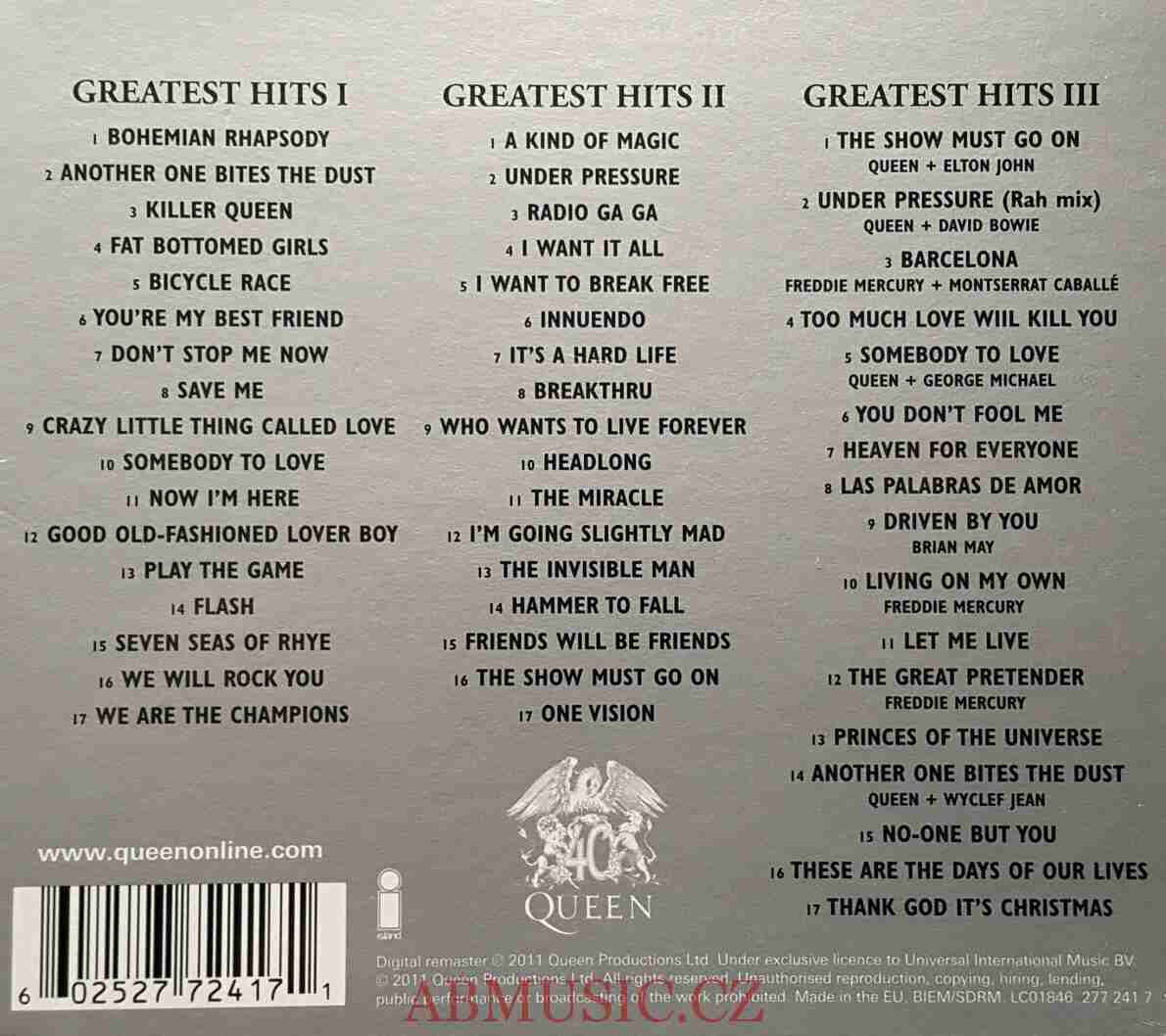 Queen - Greatest Hits I,II,III / 3CD / Remastered 2011