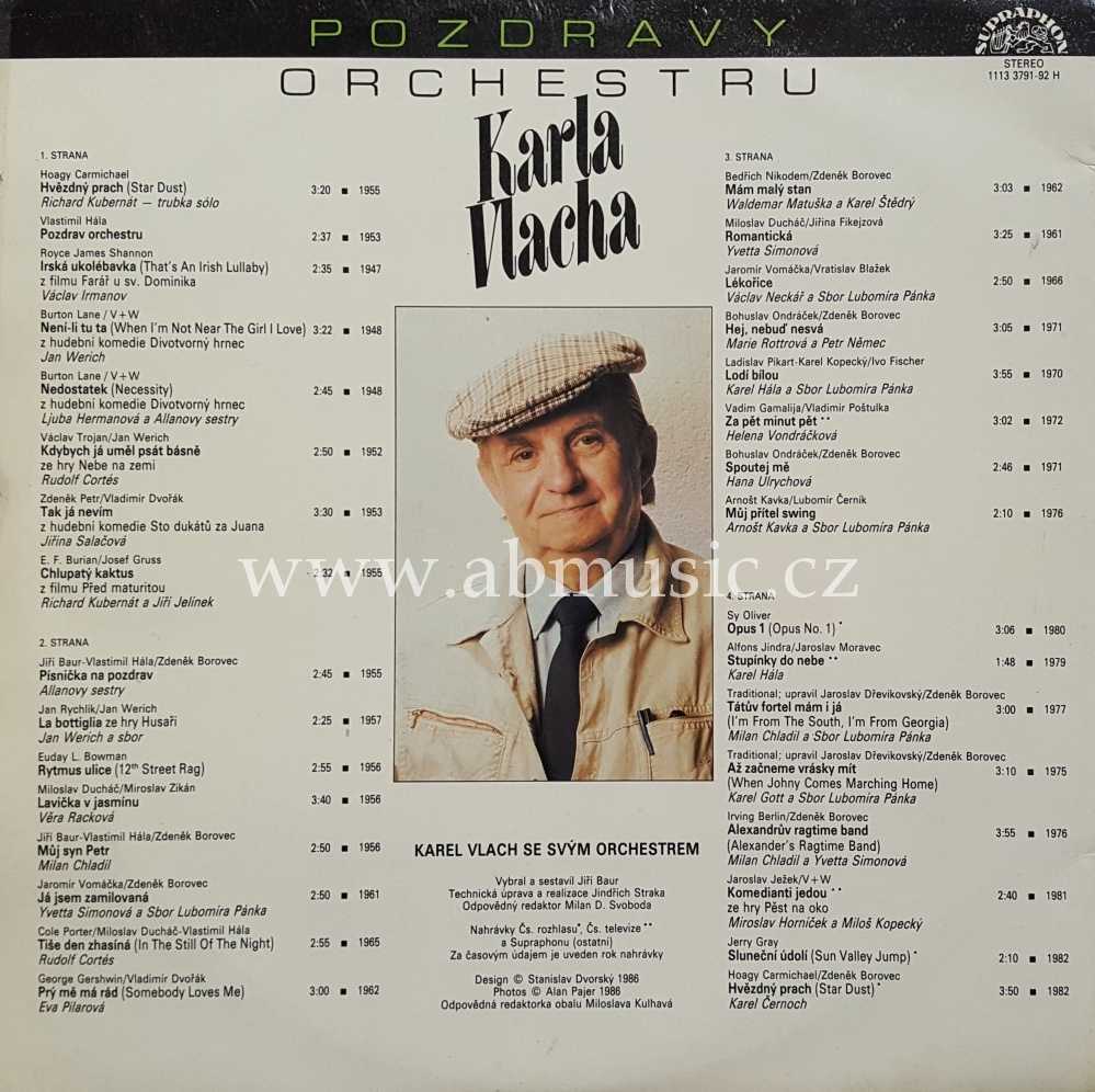 2 LP Pozdravy orchestru Karla Vlacha 1947 - 1982 Karel Vlach
