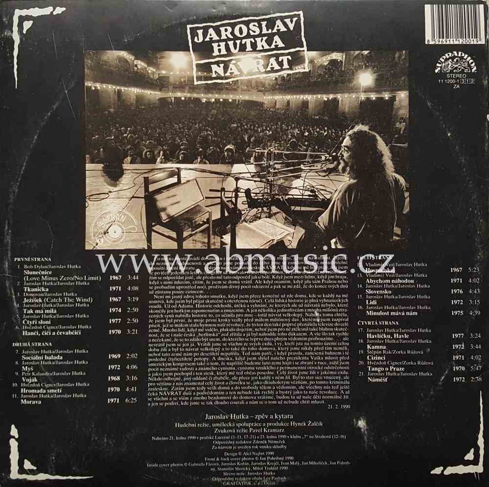 2 LP Jaroslav Hutka - Návrat