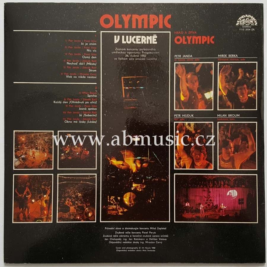 LP OLYMPIC - V Lucerně 1982 + Plakát