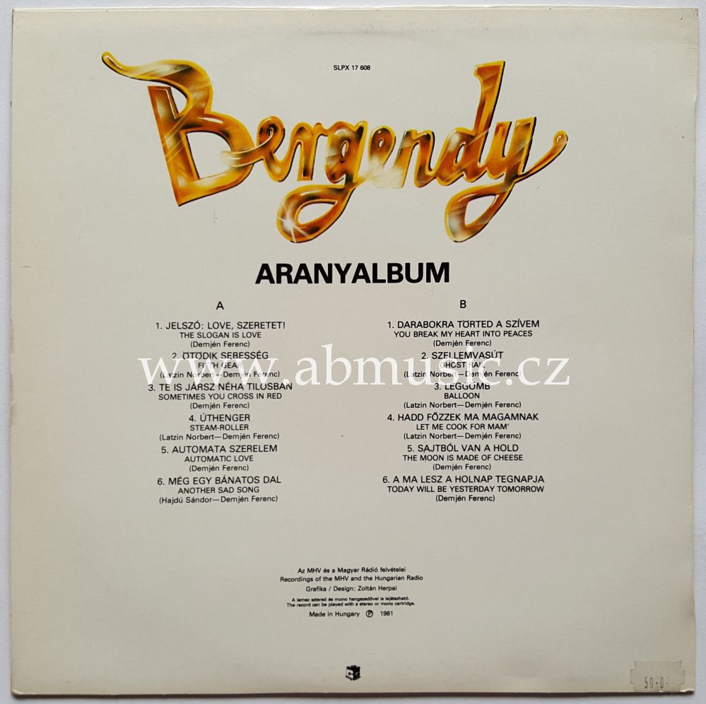 LP BERGENDY - Aranyalbum 