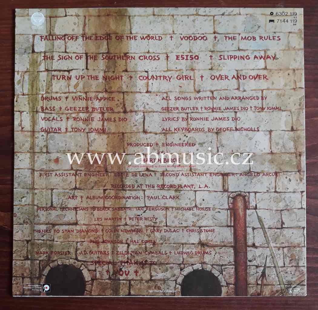 LP Black Sabbath Mob Rules