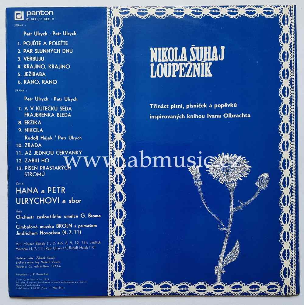 Hana a Petr Ulrychovi - Nikola Šuhaj loupežník