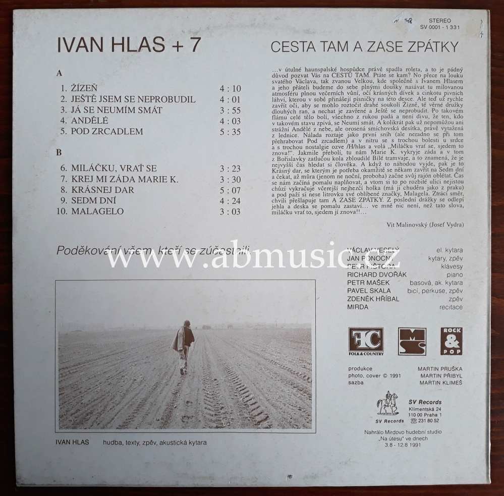 LP Ivan Hlas + 7 - Cesta tam a zase zpátky