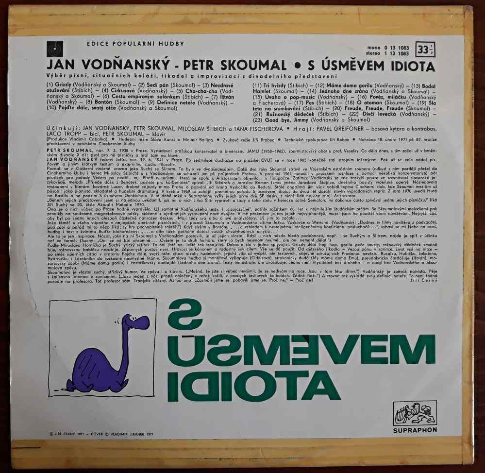 LP Vodňanský a Skoumal - S úsměvem idiota 1971