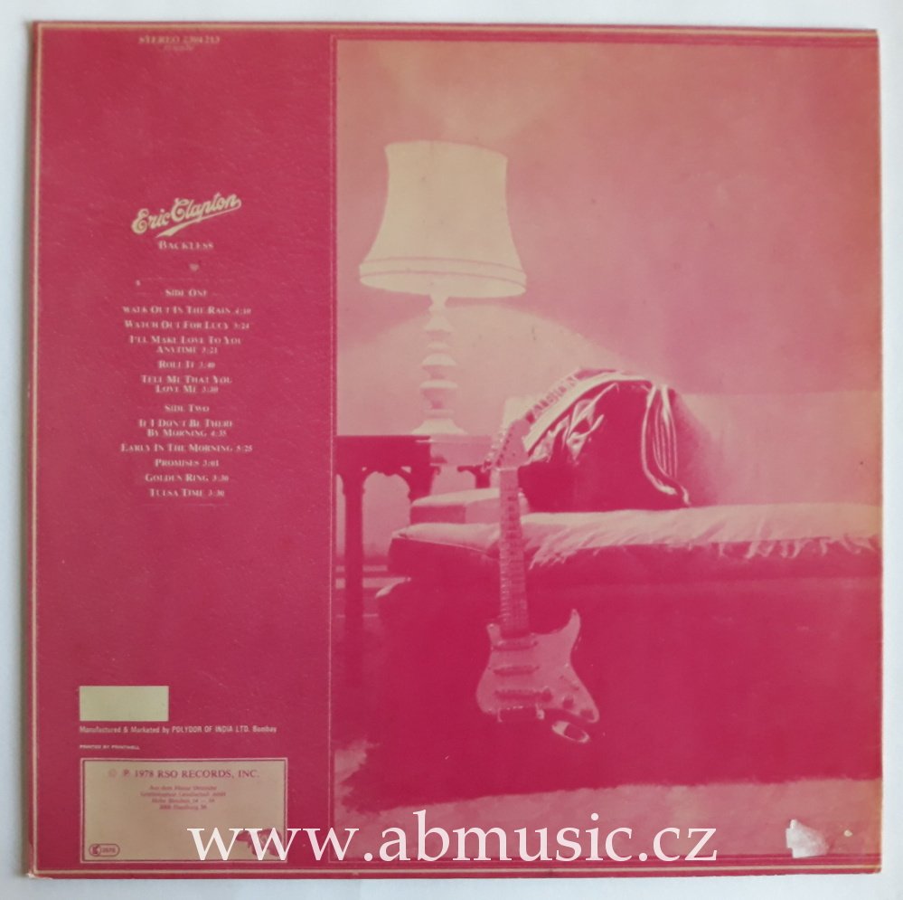 LP Eric Clapton - Backless