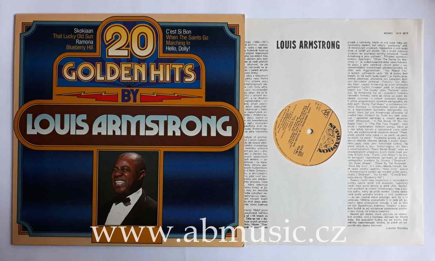 LP Louis Armstrong ‎- 20 Golden Hits By Louis Armstrong 