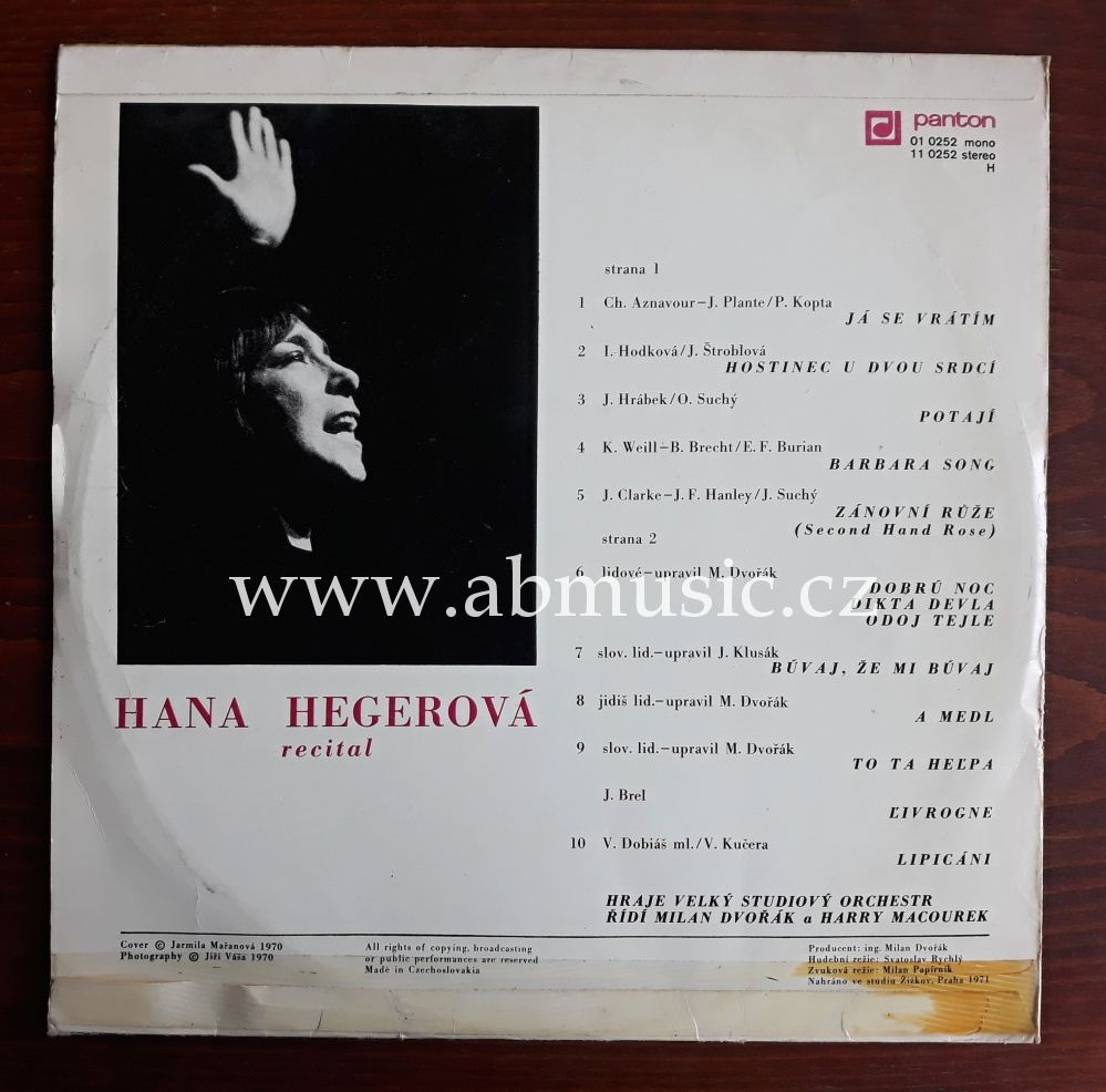 LP Hana Hegerová - Recitál 1 