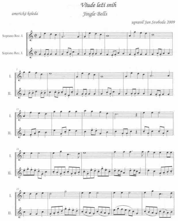 Svoboda Jan - Vánoční doba v Evropě pro flétny