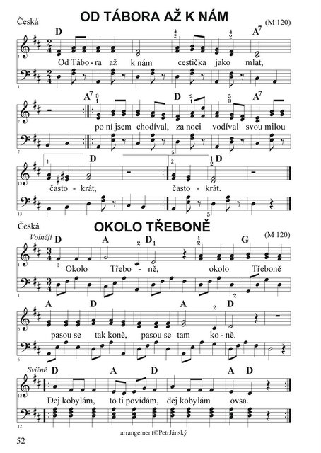 Já, písnička 1 klavír