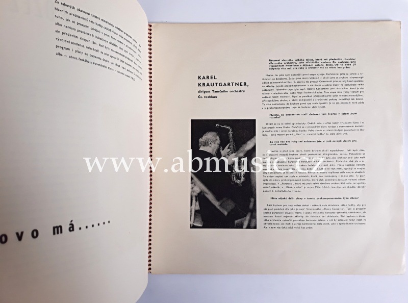 LP Československý Jazz 1962