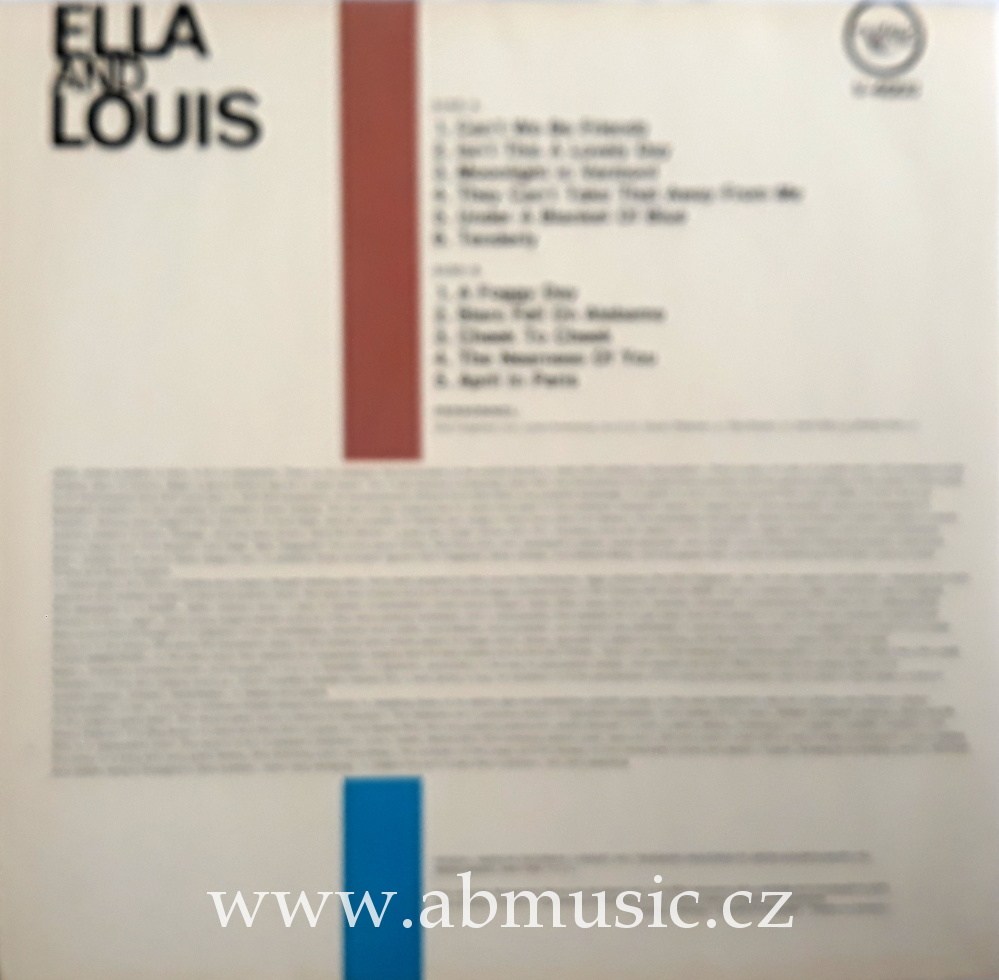 LP Ella and Louis - ELLA FITZGERALD And LOUIS ARMSTRONG