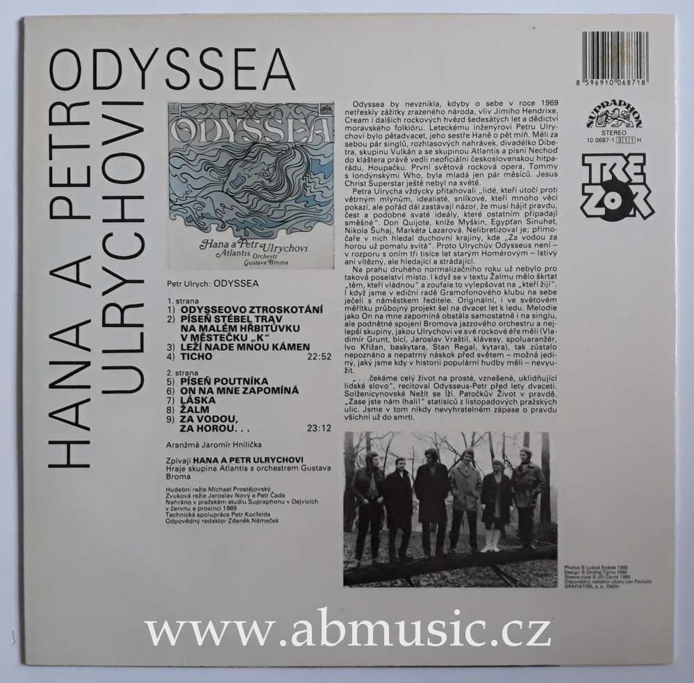 LP Hana a Petr Ulrychovi - ODYSSEA Trezor RARE !!!