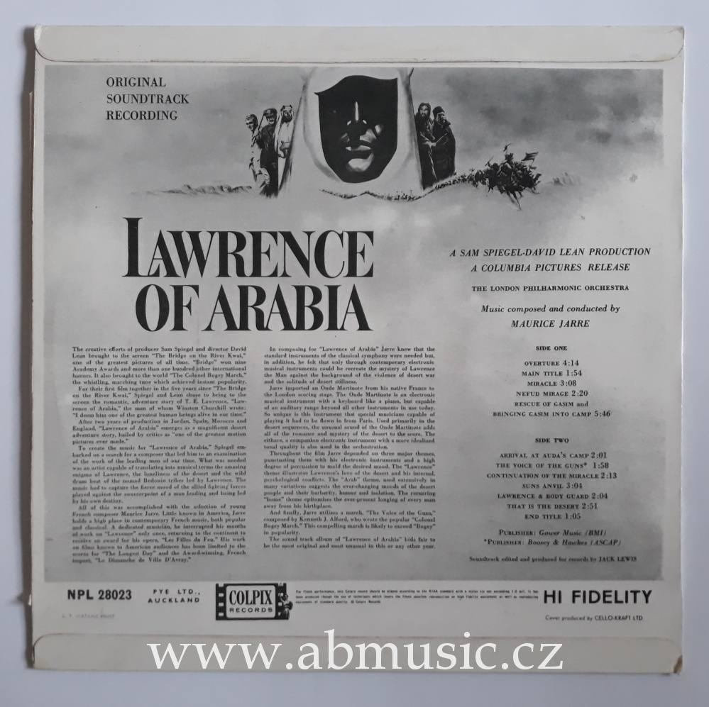 LP Lawrence of Arabia HI FIDELITY VINYL