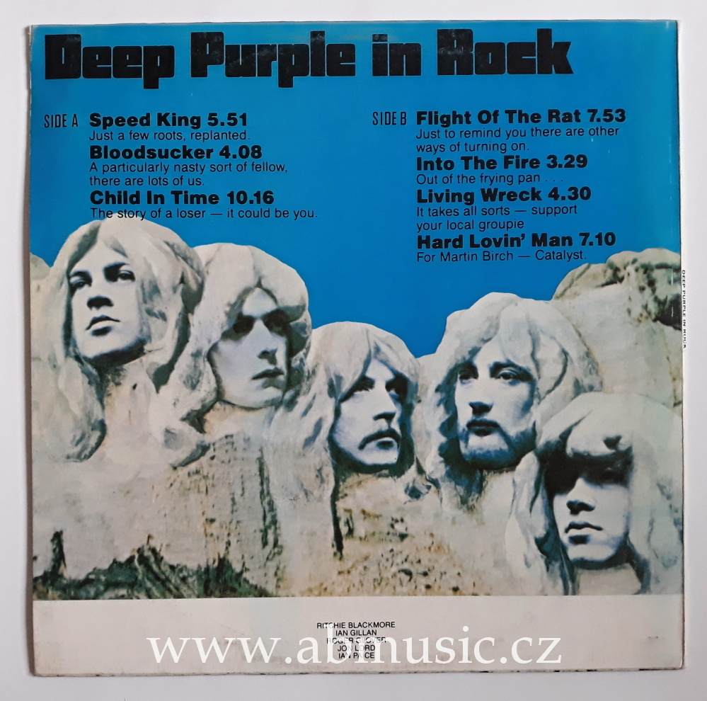 LP Deep Purple - In Rock Vinyl