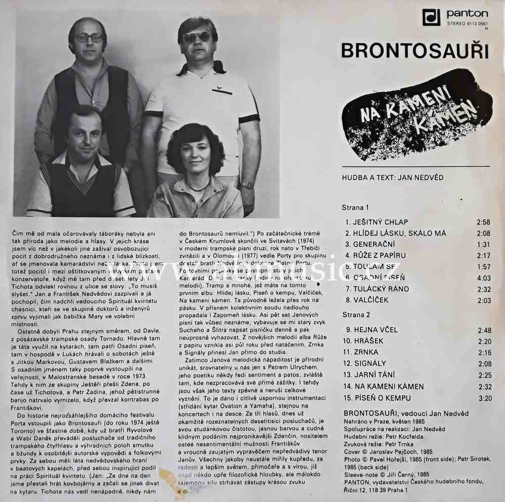 LP Brontosauři - Na kameni kámen Vinyl