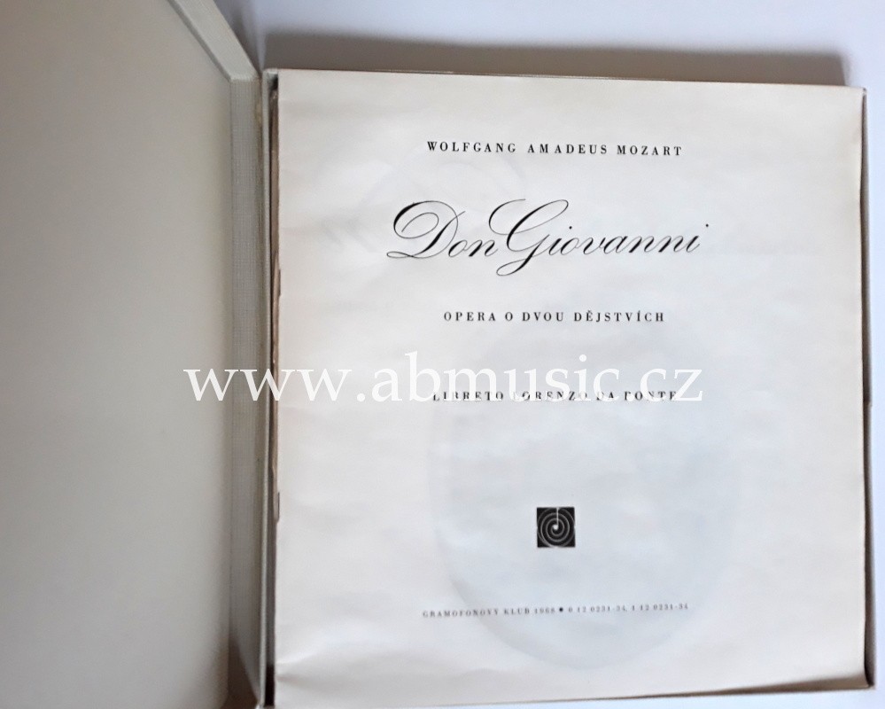 3LP Wolfgang Amadeus Mozart - Don Giovanni