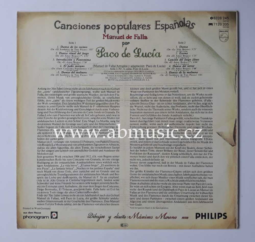 LP Paco de Lucia spielt Manuel de Falla