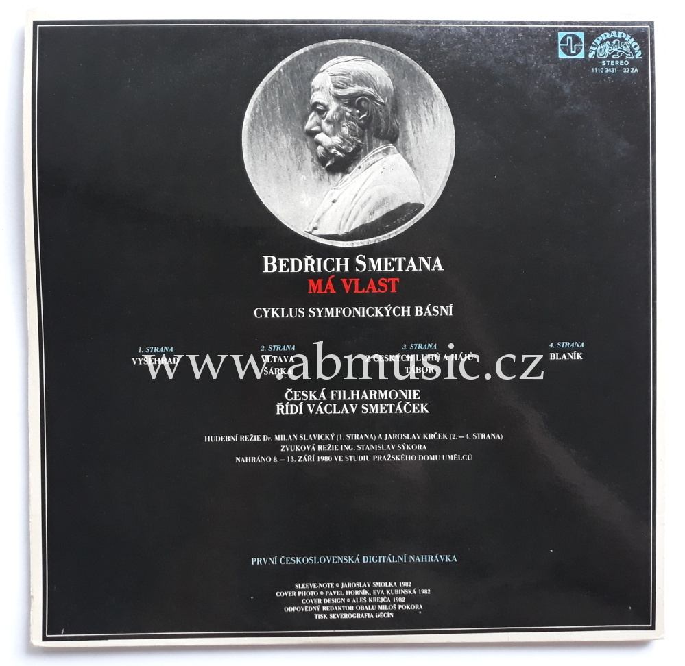 2LP Bedřich Smetana - Má vlast 1982 - Václav Smetáček