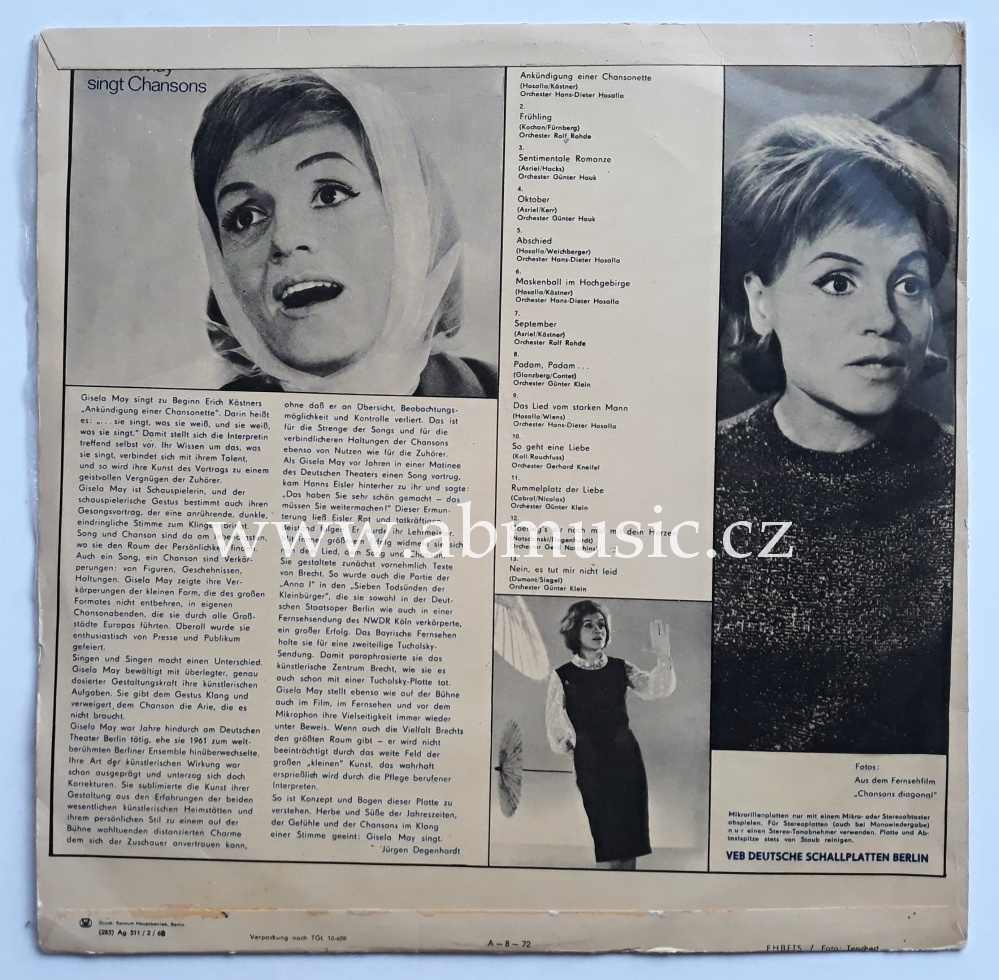 LP Gisela May - Chansons