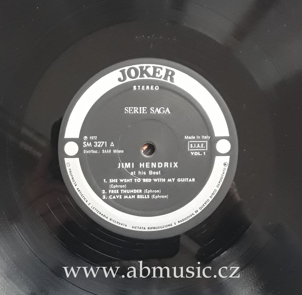 LP Jimi Hendrix at his Best Volume 1